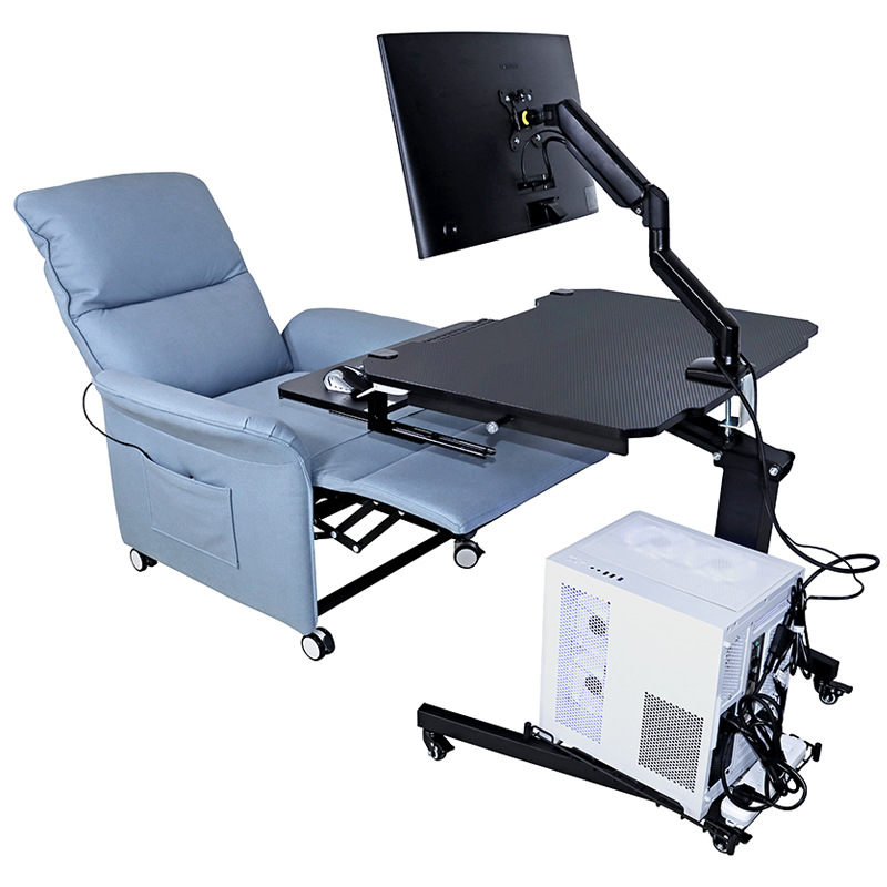 Esports Gaming Lab - Mobilne biurko komputerowe z regulacją wysokości,