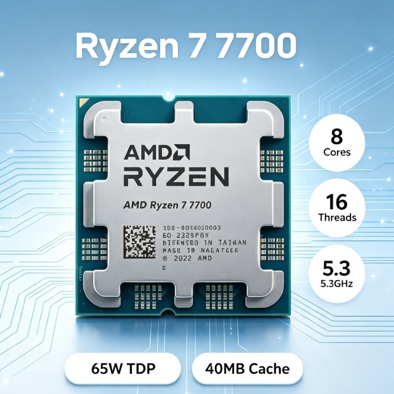 Procesor AMD Ryzen 7 7700 8C16 – Esports In Gaming recenzja i cena