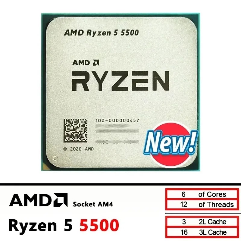 100% Nowy Procesor AMD R5 5500 – Amd Cpu Ryzen 5 recenzja i cena